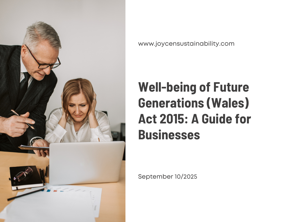 Well-being of Future Generations (Wales) Act 2015: A Guide for Businesses